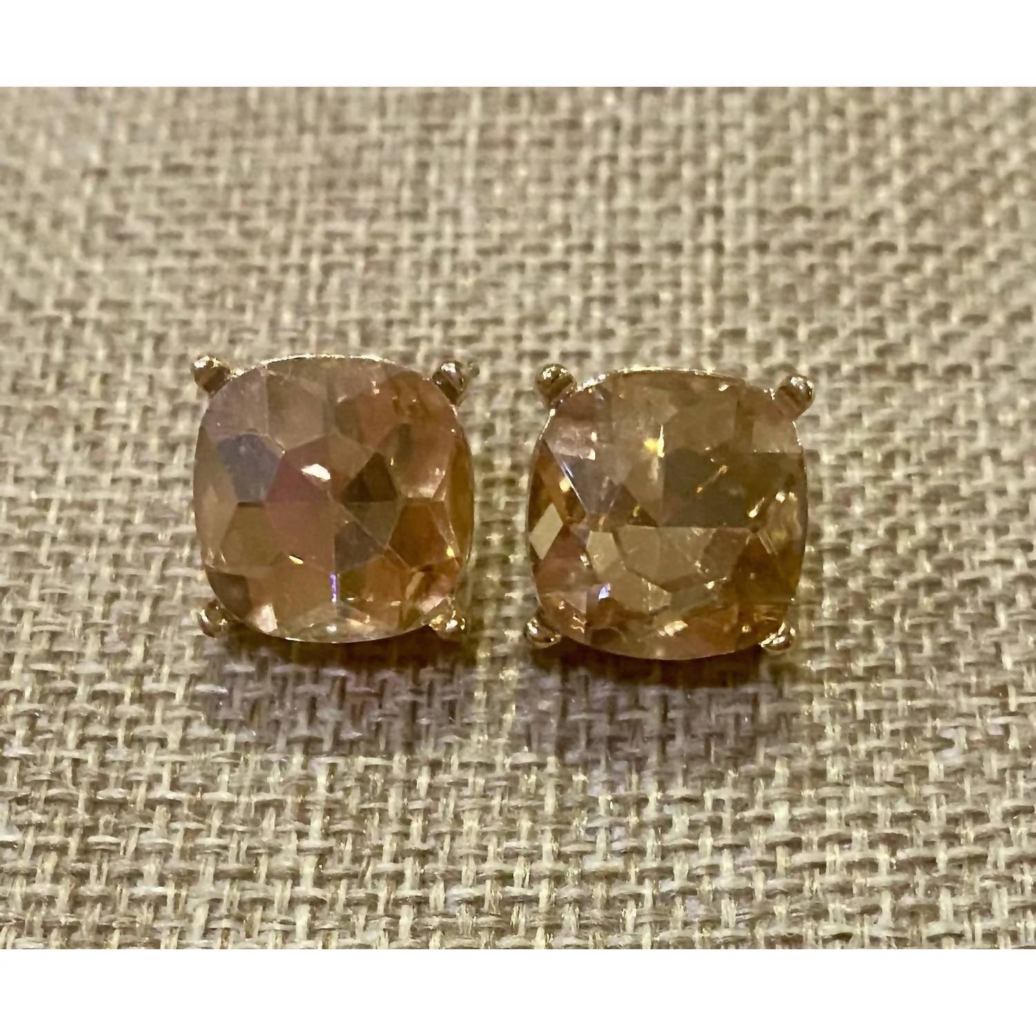 New Sophia Collection Women's Faceted Gem Stud Earrings In Champagne